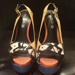 NEW Aldo peep-toe pump shoes size 37 , 7 US